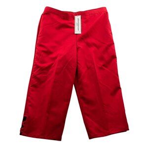 NWT Alfred Dunner Womens Capri Pants Size 10P Straight Leg Elastic Waist Casual